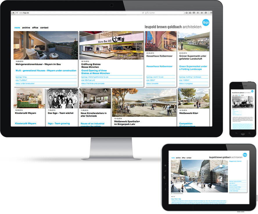 LBGO Architekten responsive Webseite